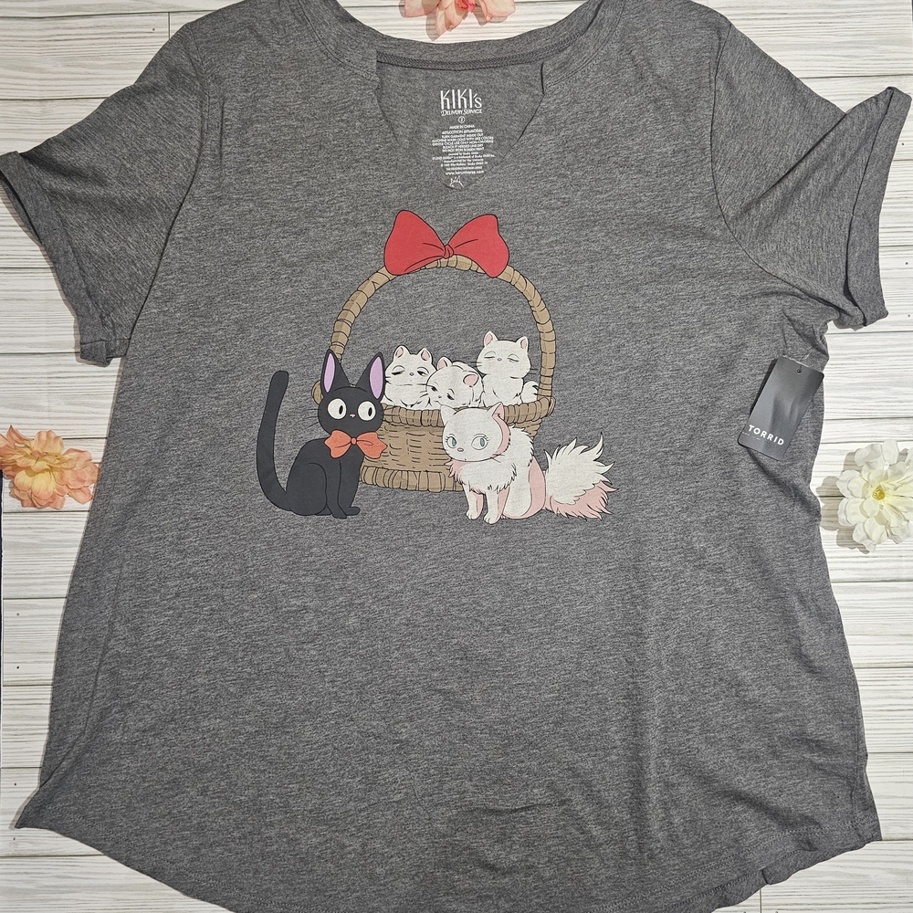 Her Universe Kiki's Delivery Service Jiji Cat T-Shirt
